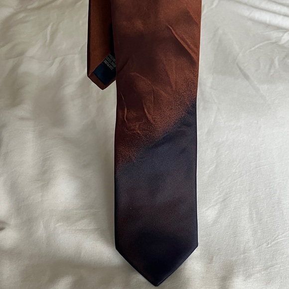 Lanvin Gradient Brown and Blue Men's Tie